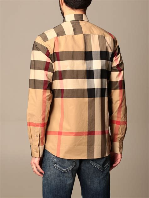 burberry check pattern shirt